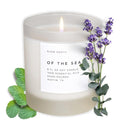 Slow North of The Sea Candle - Essential Oils and Pure Soy Wax Candle in a Reusable Frosted Glass Jar - A Unique and Mindful Scented Candle Hand-Poured in The USA (8 oz)