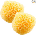 HartFelt Natural Bath Sponge 4in Ultra Soft Premium Sea Wool Sponge Soft on Tender Skin, Biodegradable, 2pk
