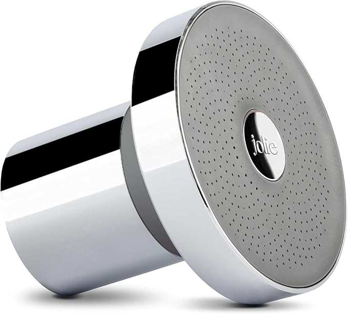 THE JOLIE FILTERED SHOWERHEAD with Shower Filter System- High Pressure Showerhead, Hair and Skincare Accessory to Improve Beauty and Personal Care Routine (New Modern Chrome- Retail Packaging)