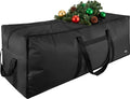 9 ft Christmas Tree Storage Bag, Heavy Duty Christmas Tree Bag with Reinforced Handles and Dual Zippers Wide Opening, Large Capacity fits for Artificial Christmas Tree (Black, 9 ft)