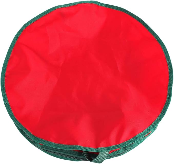 2Pcs Christmas Wreath Storage Bag,Portable Artificial Wreaths Organizer Container with Dual Zippered Transparent Window & Handles 20 Inch (20inch/2pcs)
