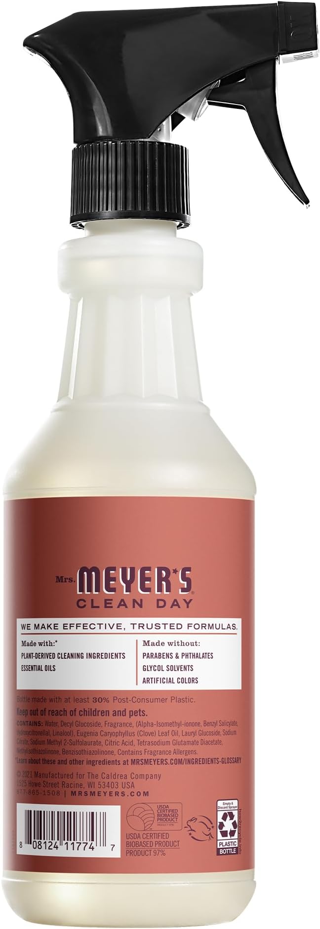 Mrs. MEYER'S Clean Day Multi-Surface Everyday Cleaner - Fall Leaves Scent, Plant-Derived Formula, 16 fl oz, Pack of 3