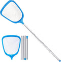 Hot Tub Skimmer Spa Net with 5ft Aluminum Pole Ultra Fine Mesh Net Handy Leaf Skimmer for Small Above Ground Pools Pick Up Fine Debris Lightweight Net