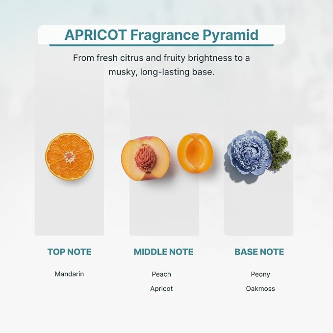 Apricot Essential Oil for Diffusers - Premium Aromatherapy Oil Set for Home and Hotel, Scented Diffuser Oils Scents, Eco-Friendly and Safe for Family and Pets, Diffuser Refill