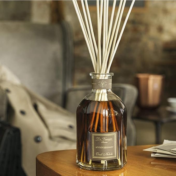 Dr. Vranjes - Oud Nobile 2500 ml Diffuser + Double Pack of White Sticks (3 Pieces Bundle)- Luxury Home Fragrance, Made in Italy, Main Scent: Oriental, Olfactory Pyramid: Bergamot, Oud, Myrrh