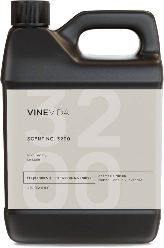 VINEVIDA [32oz] (Our Version of) Jean Paul Gaultier Le Male Fragrance Oil for Candle Making and Soap Making - Premium Candle Scents for Soy Candles