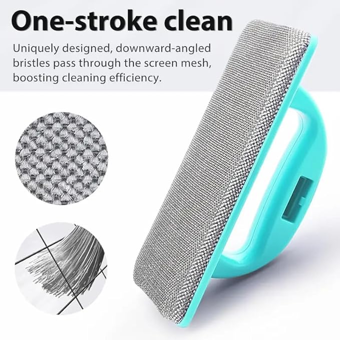 realexist Window Screen Cleaner, Detachable Cleaning Brush, Dry and Wet Dual Use Tool with Screen Washing Equipment,Perfect for Easy and Efficient Window Cleaner Tool