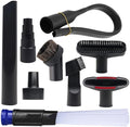 9 Pcs Household Cleaning Vacuum Cleaner Attachments for Shop Vac Accessories - 2 1/2" to 1 1/4" Vacuum Hose Adapter, 1 7/8" to 1" Adapter for Shop Vac, 1 1/4" Vacuum Brush Flexible Crevice Tool