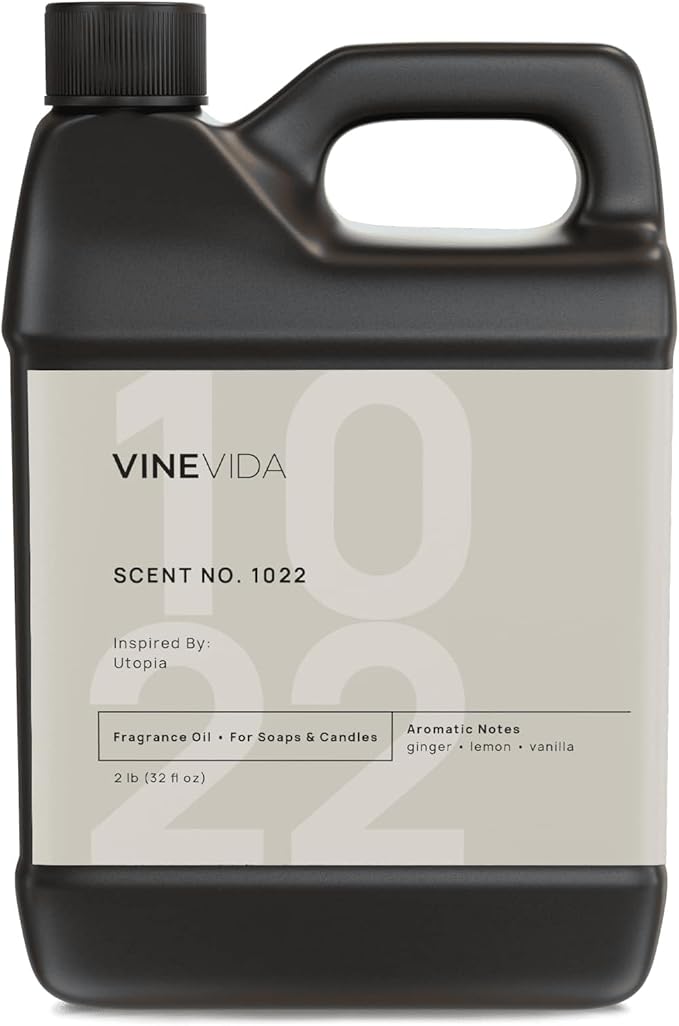 VINEVIDA Scent NO. 1022 Fragrance Oil - 32oz (2lbs) - Inspired by: Utopia Fragrance Oil for Candle Making - Made in USA Candle Scents Scents for Soap Making