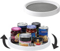 Set of 2, 10 Inch Non-Skid Lazy Susan Organizers - Turntable Rack for Cabinet, Pantry Organization and Storage, Kitchen, Fridge, Bathroom Makeup Vanity Countertop, Under Sink Organizing, Spice Rack