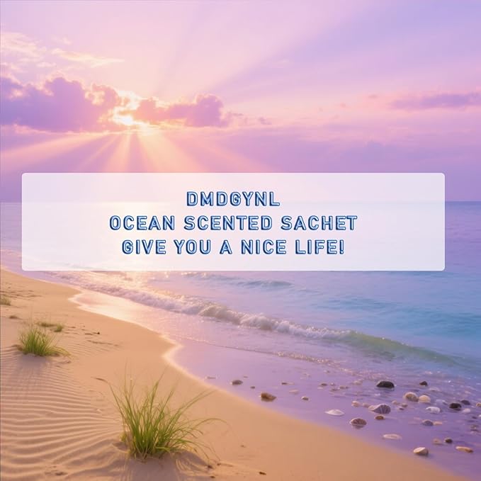 DMDGYNL Ocean Scented Sachet Bags - 12 Pack Home & Car Freshener, Odor Eliminator for Closets, Rooms, Drawers, Wardrobes, Toilets, Long - Lasting 360 - Day Fragrance