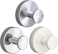 2026 Suction Cup Hooks for Shower, Towel, Home Storage, Window, Bathroom, Wreath, Kitchen, Class Door, Mirror, No-Drill Removable Heavy Duty up to 15 lbs Hook Holder (3 Pack, White+Silver)