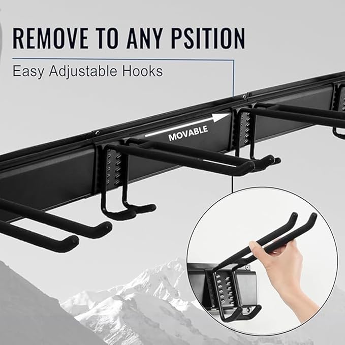 JXQAZC Garage Wall Organizers,Tool Hangers for Garage,Garden Tool Rack Wall Mount,Yard Tool Organizer for Garage,Garage Wall Mount(3 Boards 6 Double Layer Heavy Hooks)