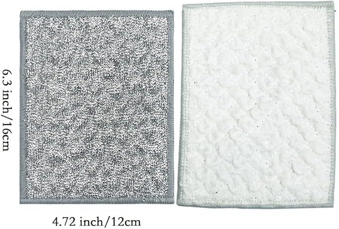 xingjieyun New Scratch-Resistant Multi-Functional Metal Wire Dish Cloth, Double-Sided for Wet and Dry use, Suitable for Washing Dishes, cookware, Sinks, stoves, and Kitchen Cleaning. (5PCS)