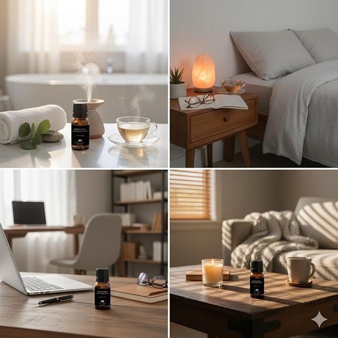 Hotel Diffuser Oil Inspired by The White Tea Hotel Scent - Home Luxury Scents - Premium Fragrance Oil for Ultrasonic and Waterless Diffusers and Crafting - 10 mL, 0.34 fl oz Glass Dropper Bottle