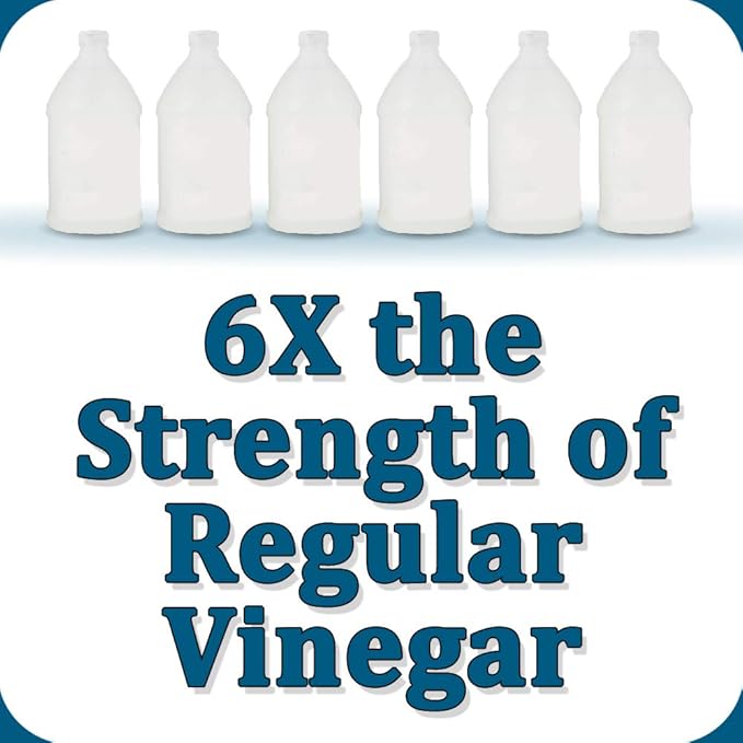 30% Vinegar Industrial Strength Cleaning Agent Concentrate - 6X Stronger Than Regular Vinegar (320 Oz 2.5 Gallon)