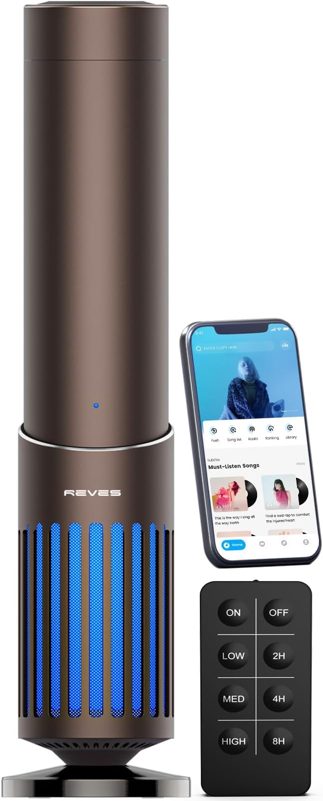 2025 Upgrade Hotel Scent Diffuser with Bluetooth Audio Speaker -Play Music & Diffuse Scent - Scent Air Machine for Home - Aromatherapy Waterless Essential Oil Diffuser for Whole House,Office - Brown