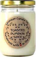 Toasted Pumpkin Spice Soy Candle, 12oz | Handmade in The USA with 100% Soy Wax