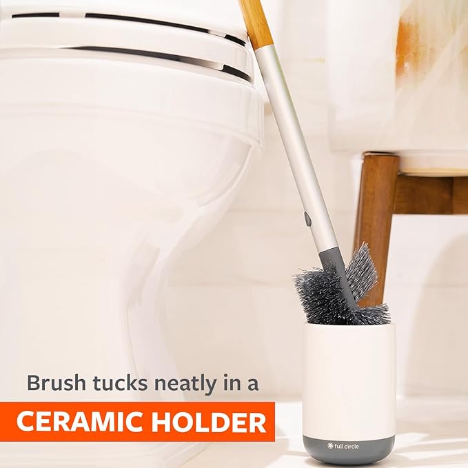 Full Circle Replacement Head for Scrub Queen Toilet Brush – Bathroom Cleaning Scrubber Refill