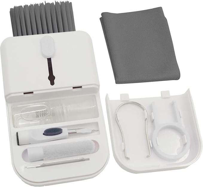 Laptop PC Gaming Keyboard Cleaning Kit Accessories for iPhone iPad MacBook Pro, Hatstart 11 in 1 Electronics Computer Phone Screen Cleaner Spray, Earbud Cleans Pen for Airpod, Tech Desk Gifts for Men