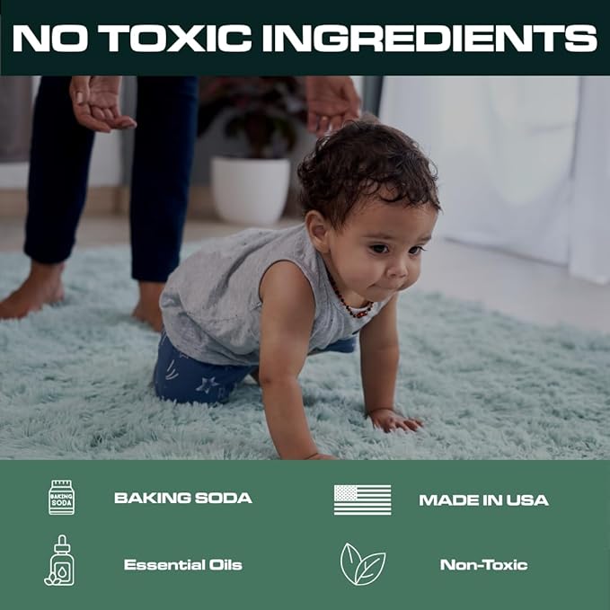 Ripclean Carpet Deodorizer & Freshener Cleaning Powder, Odor Eliminator for Strong Odors & Homes w/Pets, Safe around Kids & Pets, Use on Carpet, Rugs, Upholstery & More (16 Ounce, Lemon)