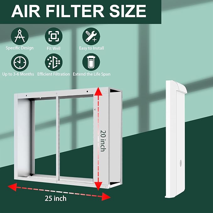 2 Pack 213 Replacement Filter Compatible with Whole House Air Purifier 1210, 1620, 2120, 2200, 2210, 2216, 3210, 4200 or 2200 with Upgrade Kit 1213, MERV-13 Filter, 20x25x4 Air Filter