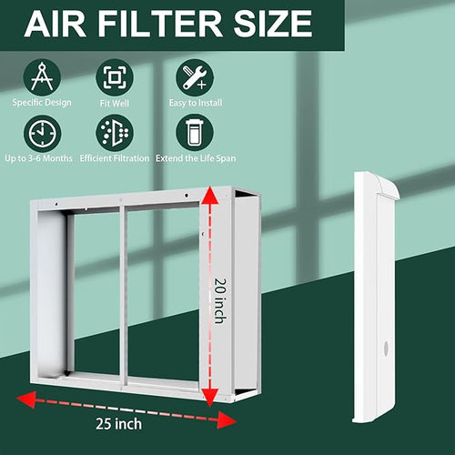 2 Pack 213 Replacement Filter Compatible with Whole House Air Purifier 1210, 1620, 2120, 2200, 2210, 2216, 3210, 4200 or 2200 with Upgrade Kit 1213, MERV-13 Filter, 20x25x4 Air Filter