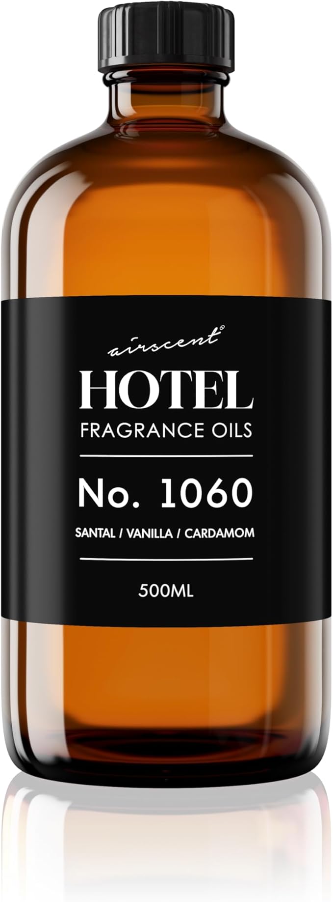 AirScent Fragrance Oil No. 1060 - Santal Vanilla Cardamom - Premium Fragrance Oil for Ultrasonic and Waterless Diffusers and Crafting - 500 mL, 16.9 fl oz Glass Bottle