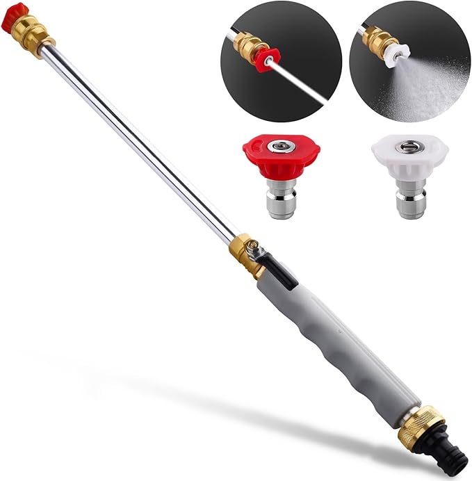 Belkid Upgraded Jet Nozzle Power Washer for Garden Hose, Includes 2 High-Pressure Nozzles and Quick Connectors | Hydro Jet High Pressure Washer Tools
