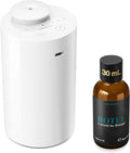 Airversa Waterless Essential Oil Diffuser Starter Kit with 30mL Hotel Fragrance Oil Inspired by Blagio, Battery Operated Car Diffuser, Portable Aroma Nebulizer for Home Car Office, AN6Kit-4, White