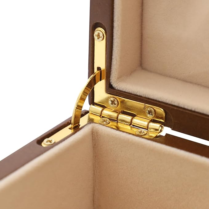Jewelry Organizer 3 Layers Jewelry Box Watch Storage Jewelry Case Jewelry Organizer Pull-out Drawer Jewelry Storage Case Brown (Brown)