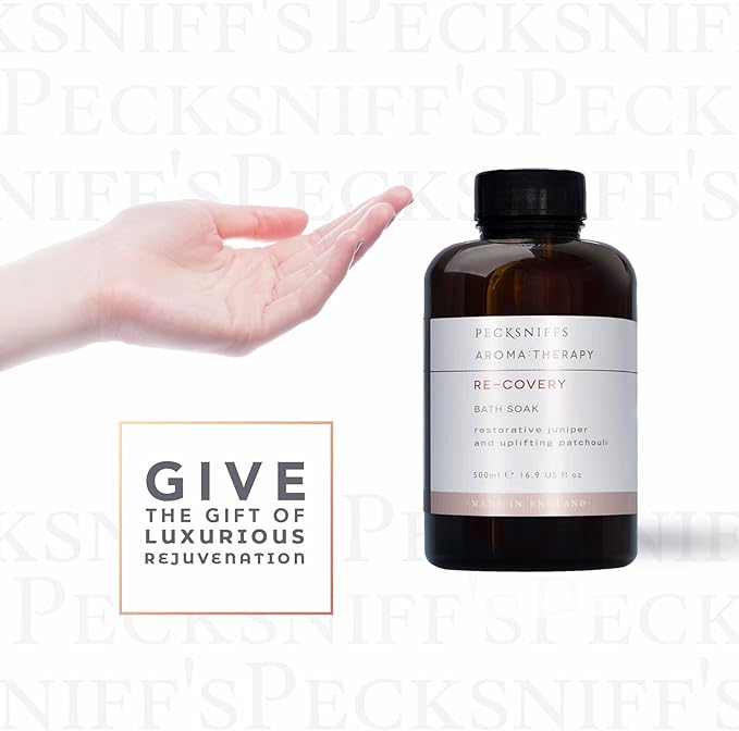 Pecksniff's Aroma:Therapy Re-Covery Bath Soak Decanter | 500ml/16.9 Fl Oz