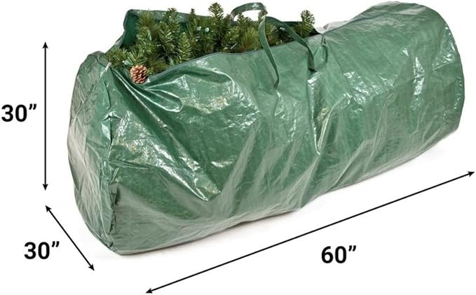 Rocky Mountain Goods Christmas Tree Storage Bag,X- Large For Trees 6 to 9 Feet Disassembled Artificial Trees,Waterproof Moisture Resistant Bag,Reinforced Zipper,60”x30”x30”,Extends Life of Tree