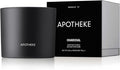 Apotheke 3-Wick Scented Candles for Home, Charcoal - 26 oz Soy Wax Jar Candle Gift for Women - Long-Lasting Fragrance with Perfume-Grade Essential Oils - Cedarwood, Sandalwood, Oud & Amber