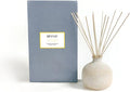 Blueme Happiness Diffuser | Yuzu & Ginger | 5.92 Fl Oz - Refillable Wellness Diffuser, Contains Essential Oil, Sustainable, Hand Finished, Premium, Luxury Ceramic, Natural Rattan Reeds, | Small