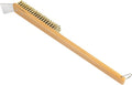 Lrui Pizza Oven Brush,Copper Wire Pizza Stone Cleaning Brush with Scraper,Outdoor Pizza Oven Accessories.