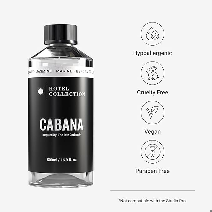 Hotel Collection Diffuser Oil - Cabana - Aromatherapy Essential Fragrance Oil - Hints of Marine, Bergamont, & Jasmine - 500ML 16.9 Fl oz