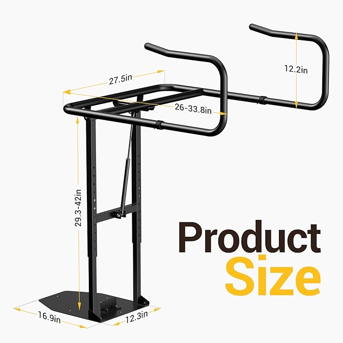 Premium Hydraulic Hot Tub Cover Lift, Upgrade Adjustable U-Arms Spa Cover Lifter for Hot Tub Spas, Black