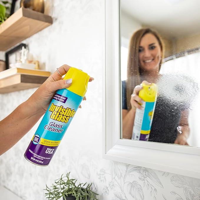 Invisible Glass 99612 Home Glass Spray Kit Includes Premium Glass Cleaner Spray and Glass Cleaner Wipes, Screen Clean Multi-Surface Cleaner and Microfiber Perfect All-In-One Household Cleaning Set