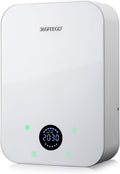 Waterless Essential Oil Diffuser, Portable Bluetooth Aromatherapy Device for Home, 24/7 Customizable Schedule, 1600 sq ft Coverage, 2×D Cell or Plug-in Powered (Dual Power-White)
