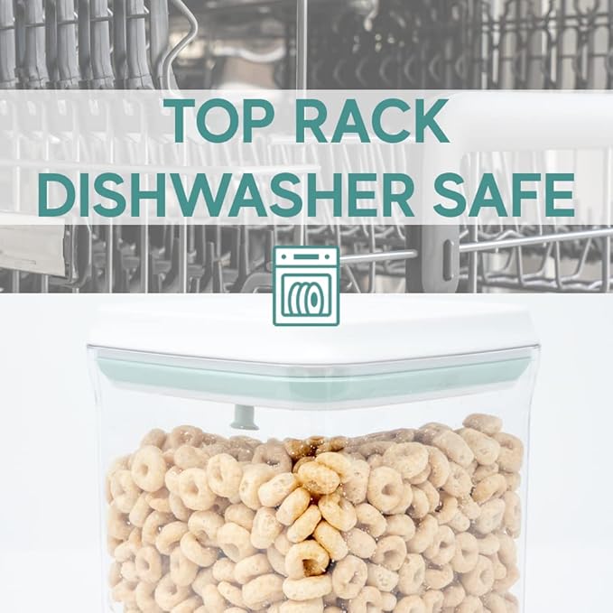 iChewie Bop Top | Airtight Meal Prep Containers with Lids | Food Storage Container Sets | Snack and Overnight Oats Fridge Organizer | Pantry and Kitchen Organization