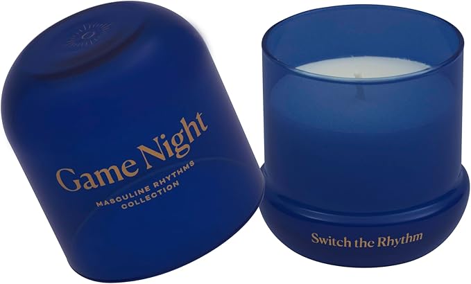 OJO Game Night Scented Candle – 7.8 oz Jar Candle with Deep Love, Woody, Ambery | Over 35-Hour Long-Lasting Burn | Premium Blend Wax, Home Fragrance and Gift for Special Days