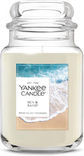 Yankee Candle Sun & Sand, Scented Candle, 22oz Large Jar with up to 150 Hour Burn Time, Giftable