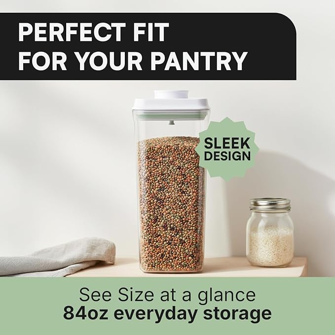 iChewie Bop Top | Airtight Meal Prep Containers with Lids | Food Storage Container Sets | Snack and Overnight Oats Fridge Organizer | Pantry and Kitchen Organization