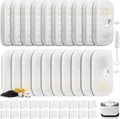 20 Packs Replacement Filters for Dockstream Cat Water Fountain PLWF005 PLWF115 PLWF105, Triple Filtration System Replacement Filters for 2.5L/84oz Wireless Ultra Quiet Pet Water Fountain