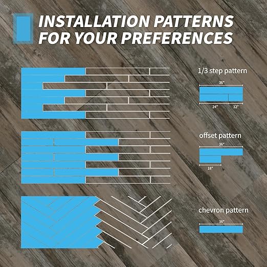 Art3d Peel and Stick Floor Tile Vinyl Wood Plank 12-Pack 18 Sq.Ft, Old Wood, Rigid Surface Hard Core Easy DIY Self-Adhesive Flooring