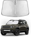 EcoNour Windshield Sun Shade for Jeep Renegade 2015–2025 | Front Window Sunshade | Foldable Car Sun Protector | Blocks UV Rays & Keeps Interior Cooler