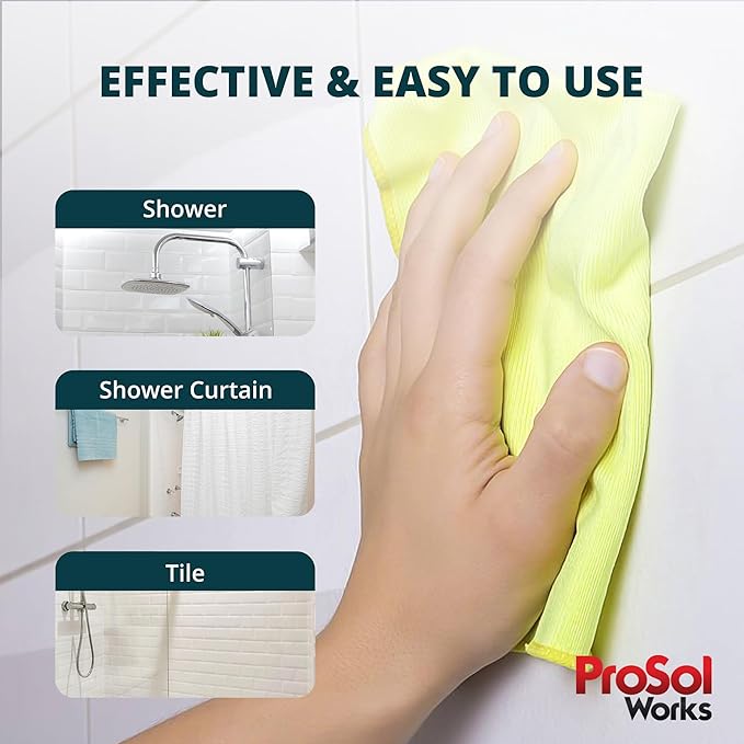 PROSOL WORKS Bathroom Cleaner 16 oz - Daily Cleaning Spray for Shower Curtain, Sink, Shower, Tile, Bathtub, & Toilet Bowl Cleaners Revealing Natural Shine & Refreshing Scent- Safe on All Surface
