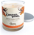 Cinnamon Vanilla Scented Natural Soy Candle, 9 Oz., Essential Fragrance Oils, 100% Soy, Phthalate & Paraben Free, Clean Burning