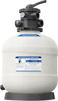 Aquastrong Sand Filter System with 6-Way Valve, Top-Mount Valve Pool Sand Filter, 18in Pool Filter Fits all Above Ground Pools and Inground Pools Up to 20000 Gallons